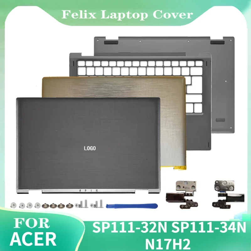 

New For Acer Spin 1 SP1 SP111-32N SP111-34N N17H2 C2X3 Laptop LCD Back Cover Palmrest Top Lower Bottom Case Hinges Housing Cover