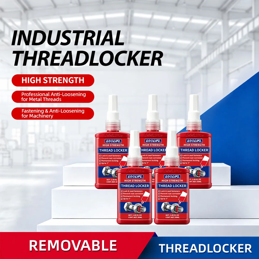 Screw Adhesive - Epoxy Resin Adhesive, Anaerobic Adhesive Sealant, High-Strength Anti-Loosening, Oil-Resistant, High-Temperature Resistant, Anti-Vibration, Metal Thread Locking Sealant, Leak-Proof, General Industrial M