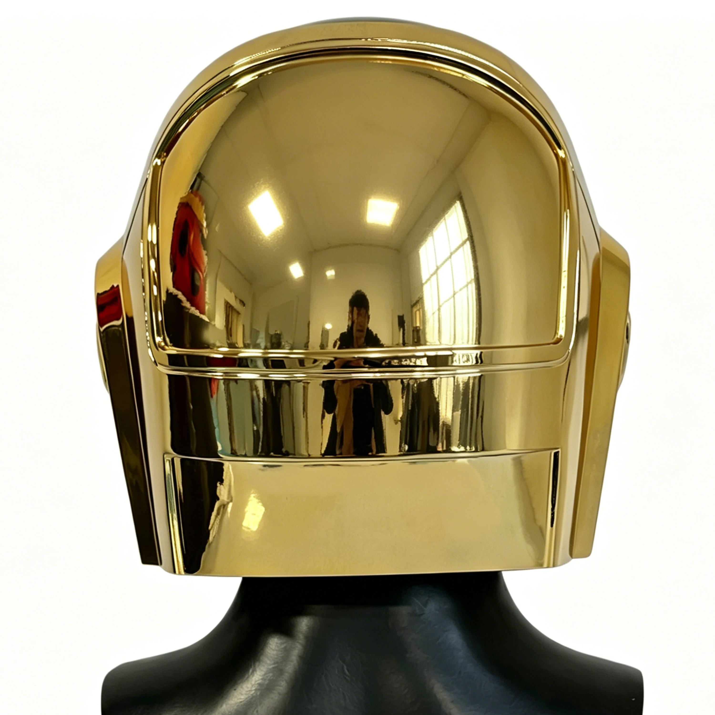 Daft Punk Helmet Gold Black Full Face Cosplay Mask Unisex Adult Size Halloween Music Festival Rave Party Costume Prop