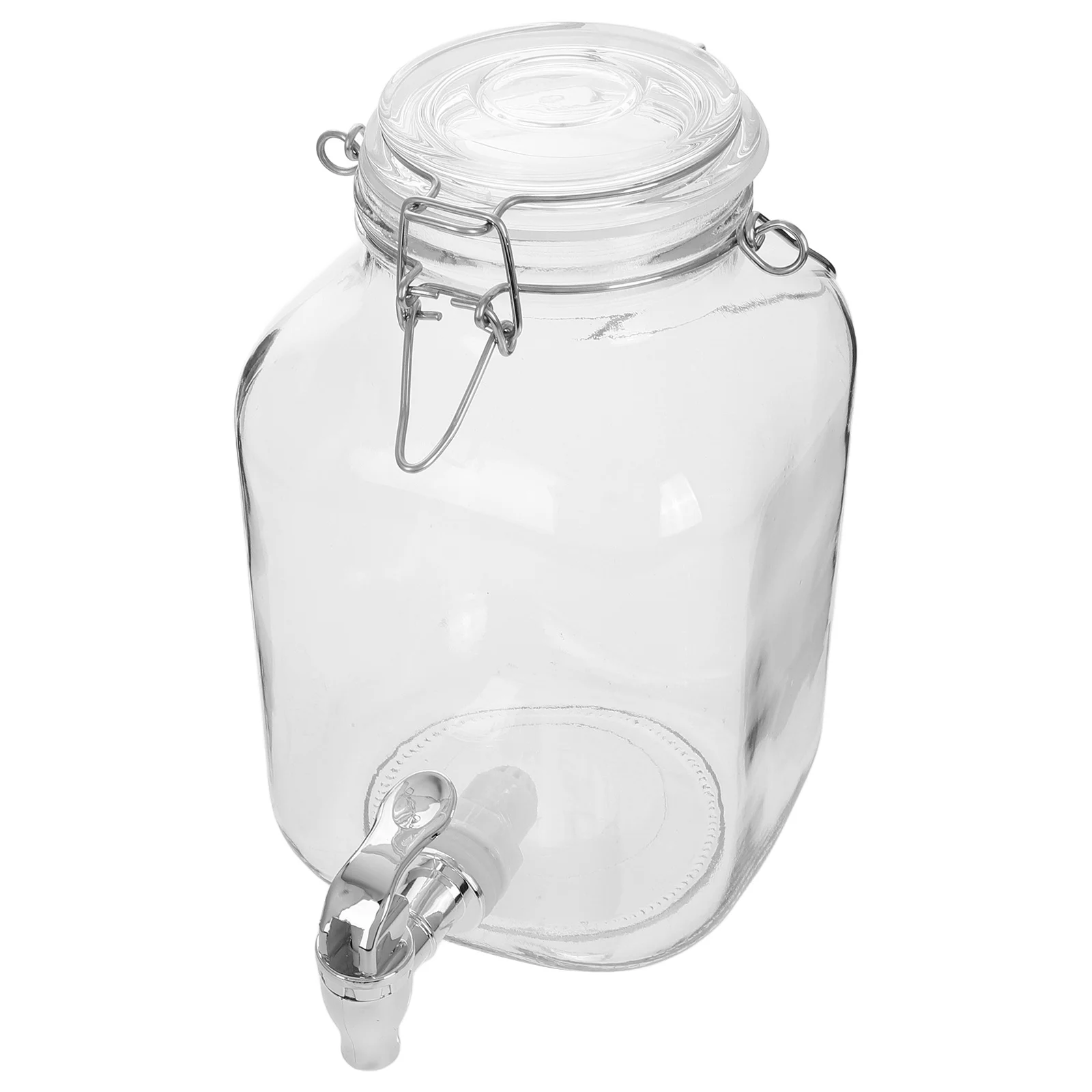 

3000Ml Large Glass Jar for Wine Brewing Airtight Sealed Transparent Fermentation Container Ideal Infusing Storage Jar Homebrew