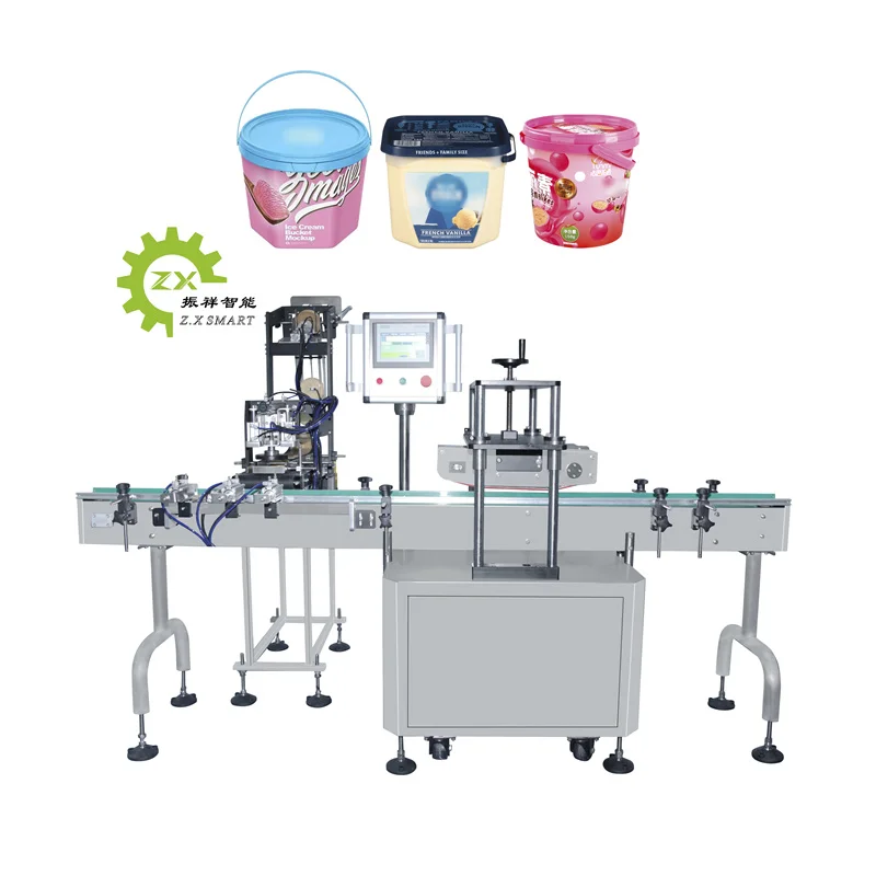 ZXSMART Cheap Price Paint Big Drum Paint Bucket Capper Pressing Capping Machine