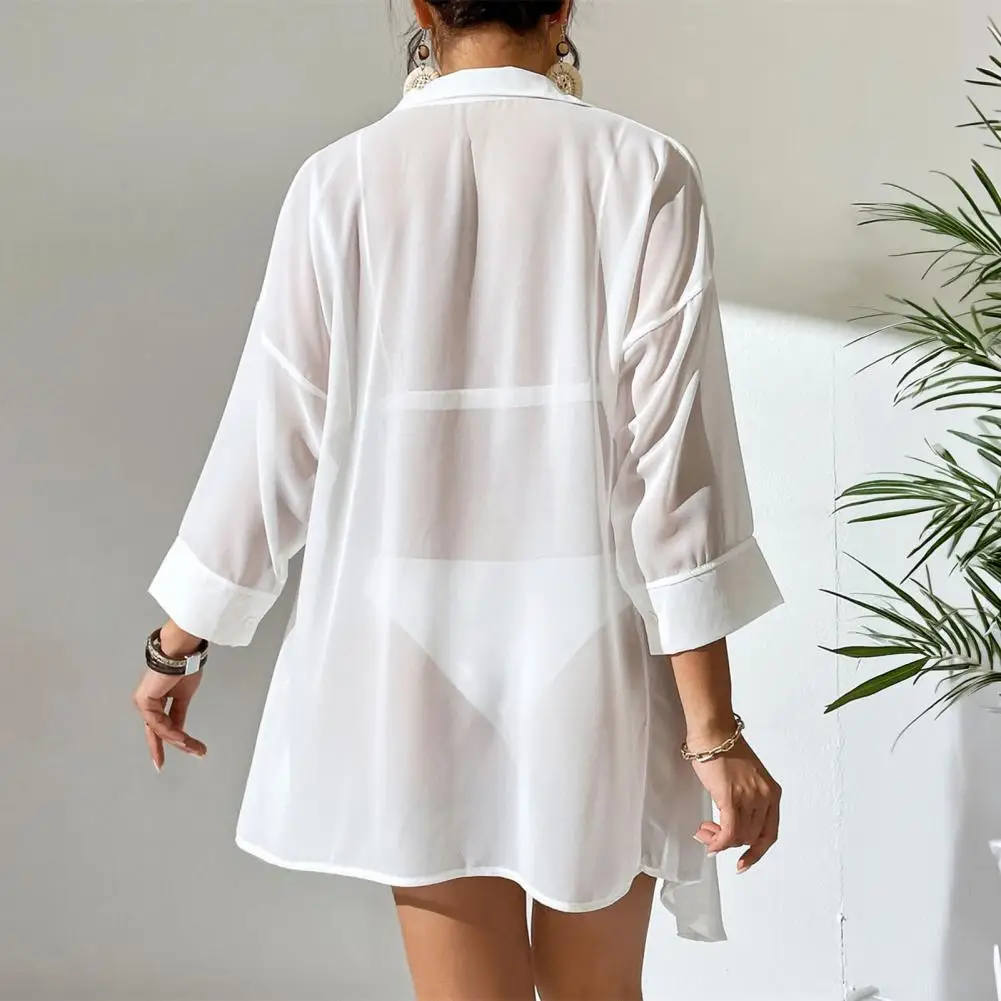 Cover Up Cardigan Women's Sun Protection Beach Cover Ups Lightweight Swimsuit Cover Ups for Vacation Casual Beach Dresses Fashio