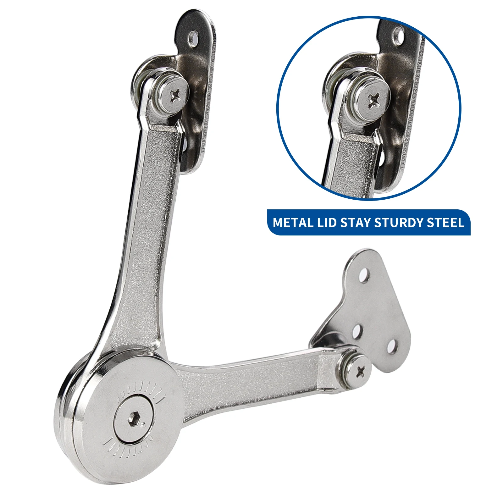 Lid Support Hing Lift Up Buffer Damper Folding Hinges Lid Stays with Soft Close for Wardrobe Cabinets Door