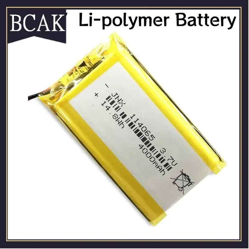 BCAK Style 3.7V 114065 4000mAh Large-capacity Polymer Lithium Cells Bluetooth Speaker Shaver Beauty Instrument Mobile Power Bat