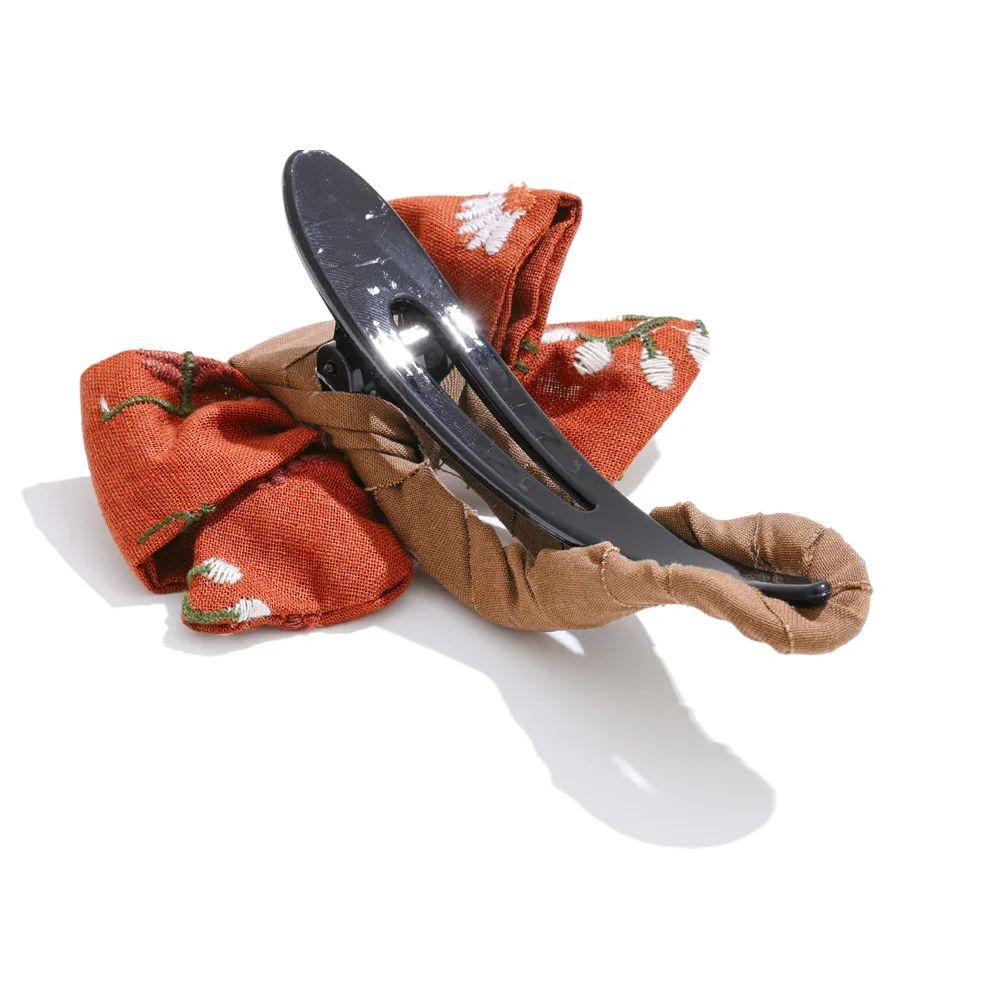 Yhpup chegadas doce impresso bowknot bandana grampos de cabelo para mulheres na moda acessórios para o cabelo atacado