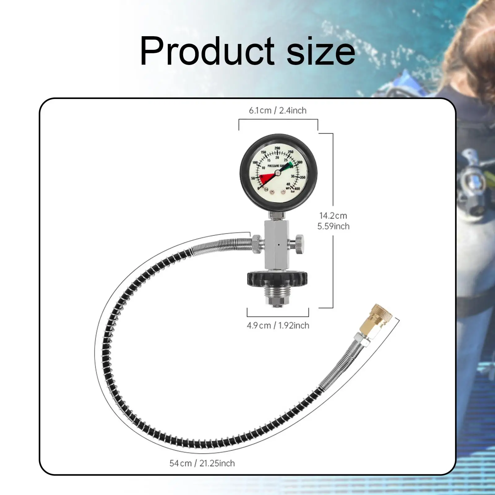 Din Valve Scuba Adapter Air Refill استبدال أجزاء محول الغوص
