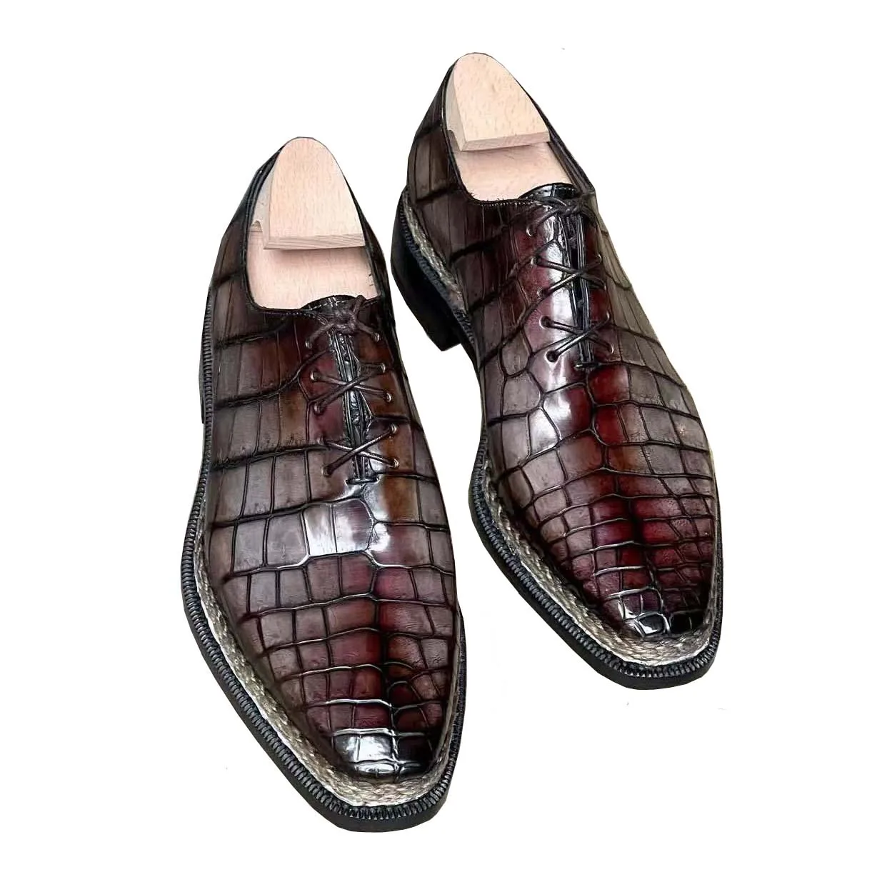 

KEXIMA new men derss shoes male crocodile shoes wedding office business shoes brush color shoes