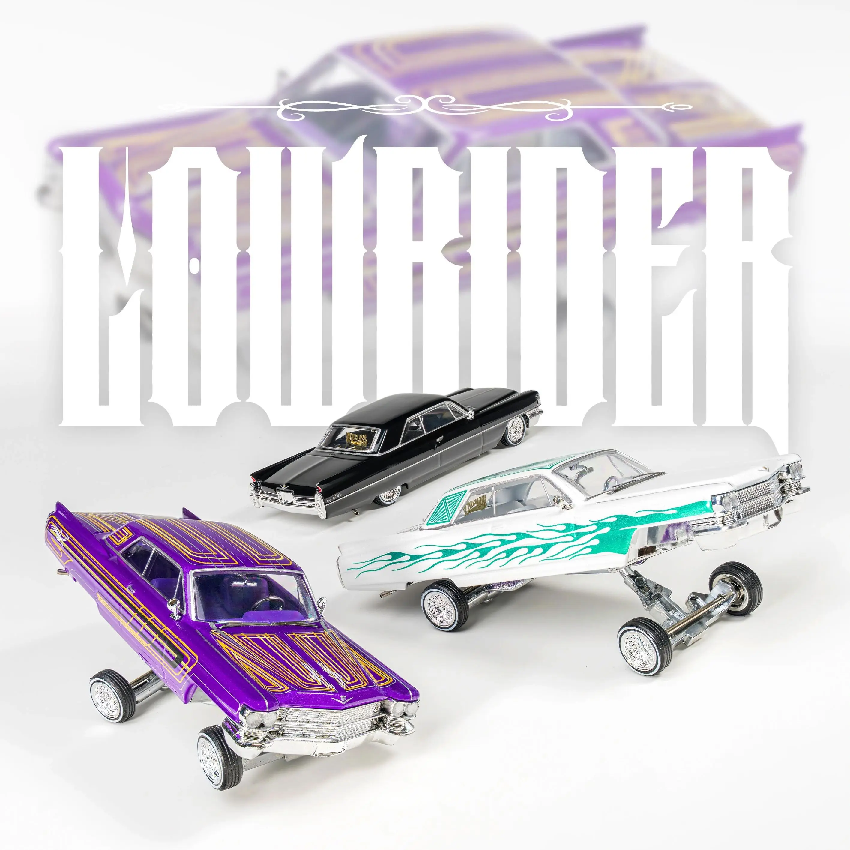 [Pré-venda] 97M 1:64 Cadillac DeVille Low Rider Versão Modificada com Chassi Hidráulico Nova Cor Carro Modelo em Liga Fundida