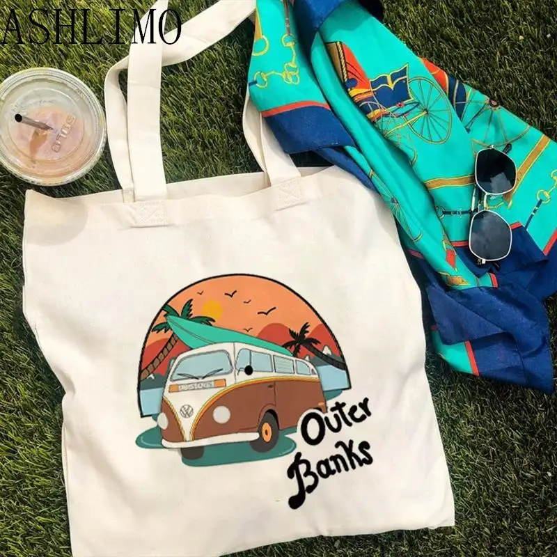 

Pogue Life Outer Banks TV Graphic Hipster Cartoon Print Shopping Bags Fashion Casual Tote Bag Women Harajuku Shopper Handbag