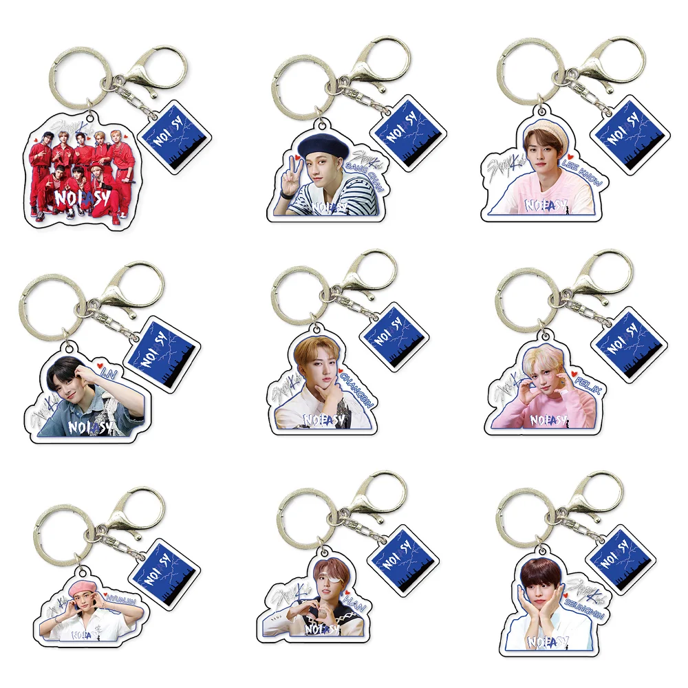 

SKZOO Keychain StrayKids New Edition "NOEASY" Creative Keychain Huang Xuanchen, Li Longfu, Han Zhicheng Hyun jin Felix Fan Gift