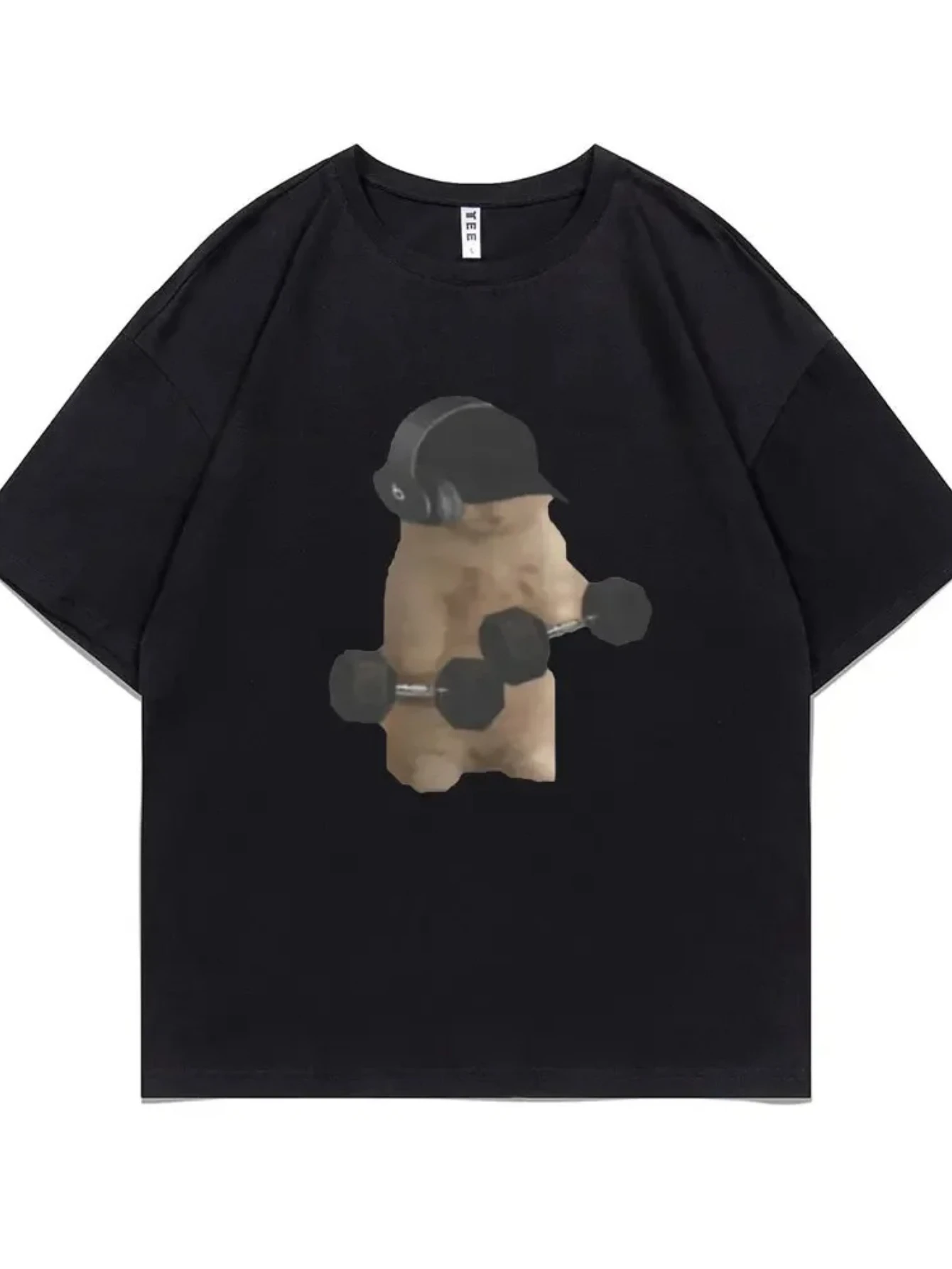 الرجال الملابس للجنسين مضحك رياضة القط ميمي المطبوعة التي شيرت سام سولك اللياقة البدنية غطاء المضخة الميمات تي شيرت عادية تي شيرت الصيف الملابس #1