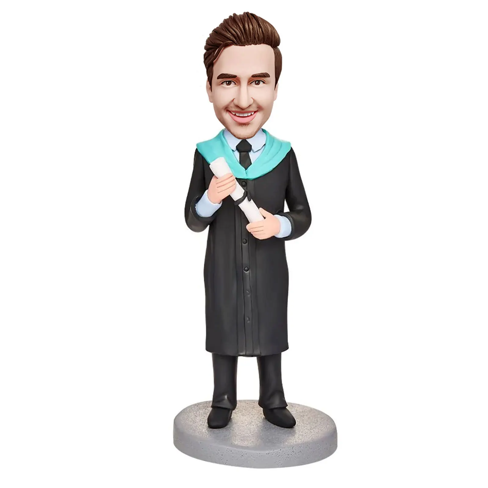 

Customized Graduation Gifts,Graduation Boy Holding Certificate Custom Bobblehead- Class Of 2023 College Graduation Gifts