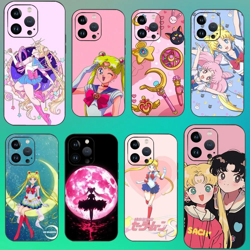 S-Sailor Mmoon Phone Case For Iphone 16 15 11 13 14 Pro Max 7 8 Plus X Xr Xs Max 12mini Cover Case