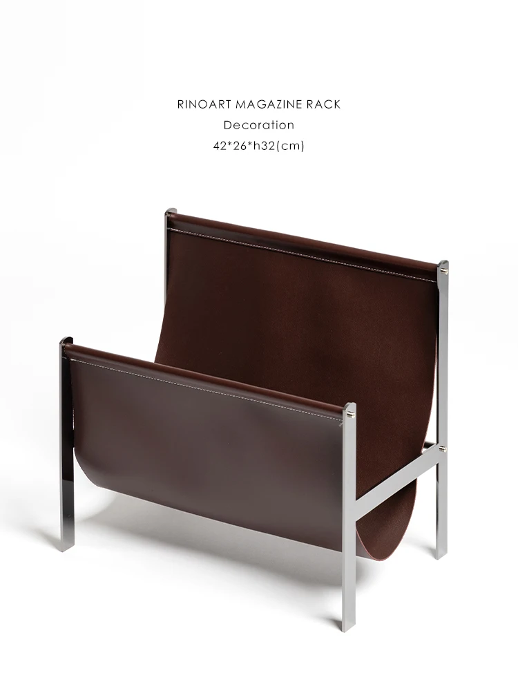 

Кожаная подушка-органайзер Rinoart Magazine Ra, деревянный книжный шкаф цвета дерева, простой органайзер для дома и спальни