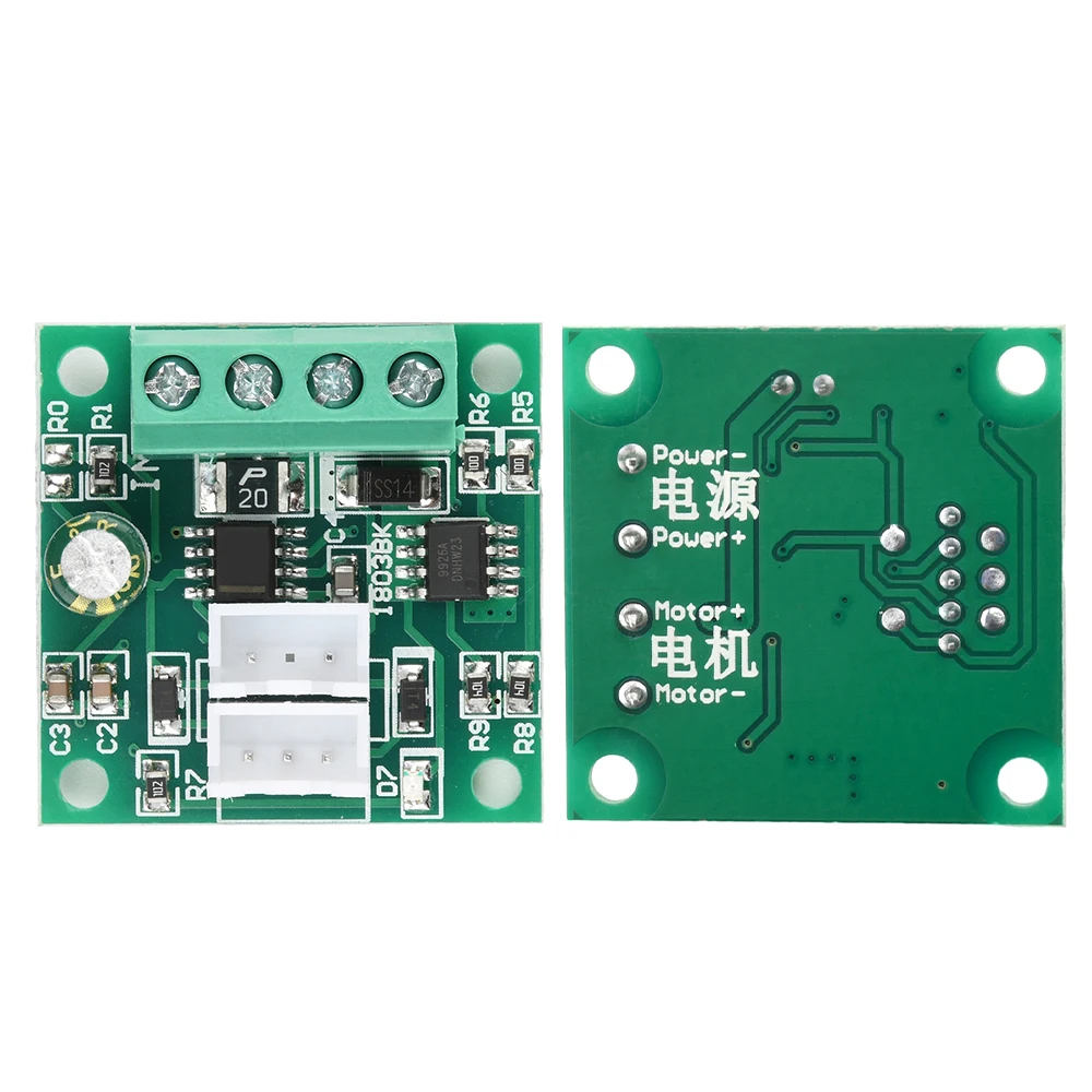 DC 2.2-12V PWM DC Brush Motor Speed Controller 1.8V 3V 5V 6V 12V 2A Speed Controller Motor Controller with Switch 1803BK
