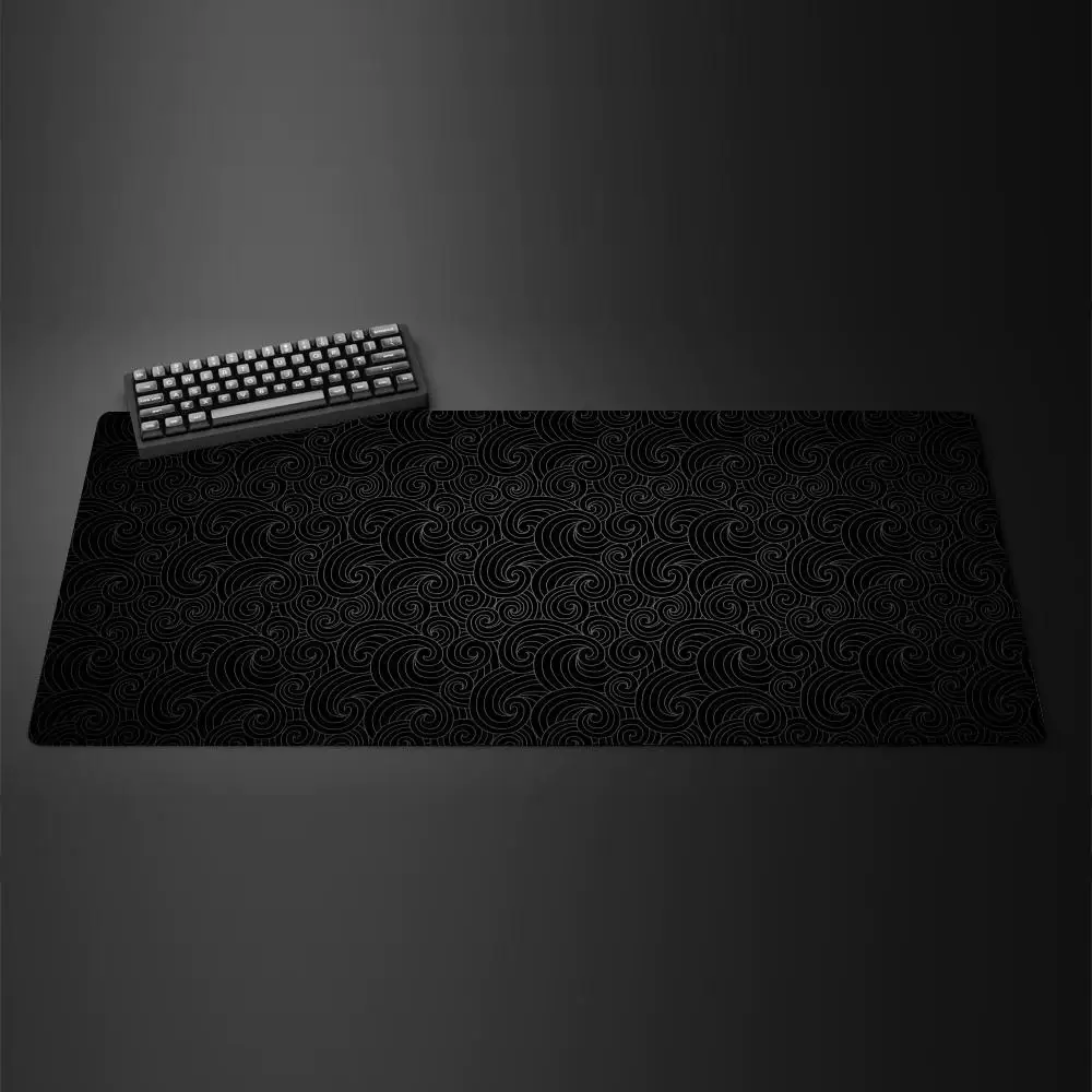

Wave Aesthetic Mouse Pad Large Rubber Base Anti-slip PC Desk Accessories Mousepad for Offices and Gamer Keyboard Mats Decor Mat