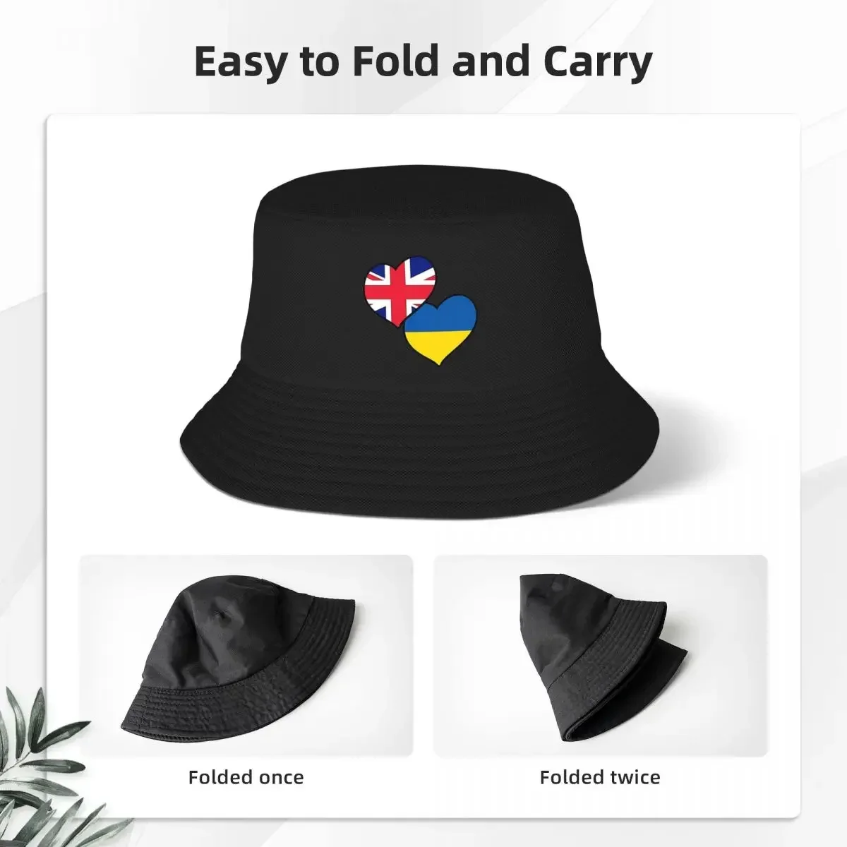 Eurovision 2023, Britain And Ukraine Bucket Hat Panama For Kids Bob Hats Autumn Fisherman Hats Summer Beach Fishing Unisex Caps