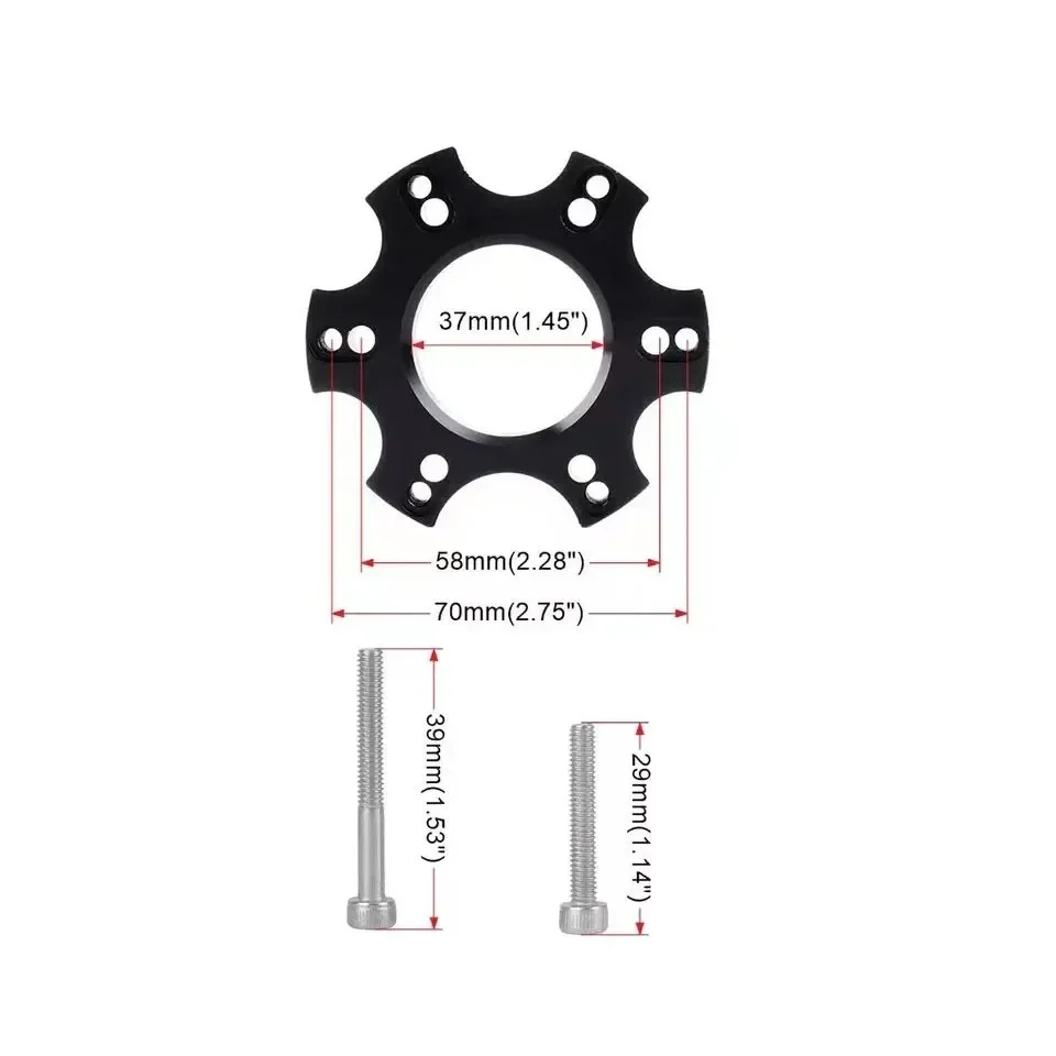 Racing Simulator Thrustmaster T300RS Modified 13 Inch 14 Inch Simulated Steering Wheel Adapter Ring