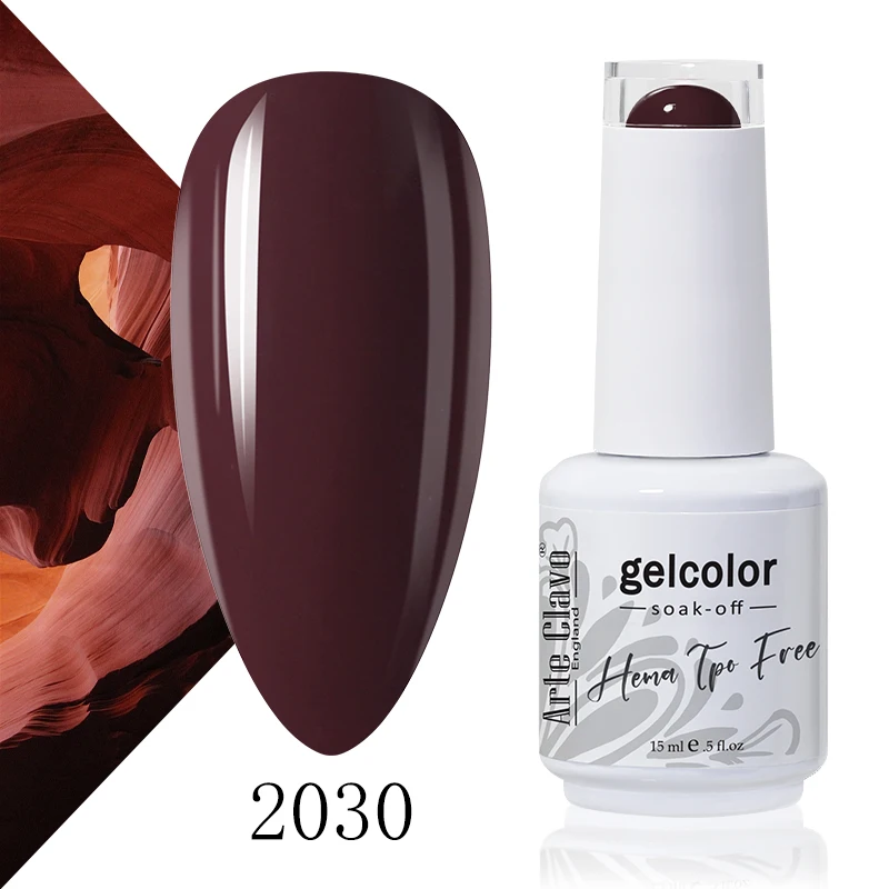 Arte Clavo Rose Red Kleur Serie 15 ml Gel Nagellak Hot Koop Langdurige Losweken Vernis Hybrid Nail Art top Bsae Maincure