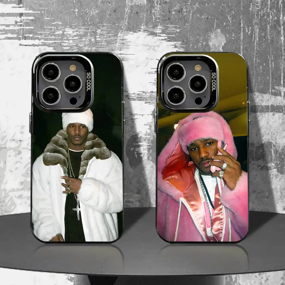 

C-Cam R-Ron 2000 s Rapper Phone Case For iPhone 16,15,14,13,12,11,Pro,XS,Max,Plus,Mini,SE4,E Black Matte Shockproof Cover