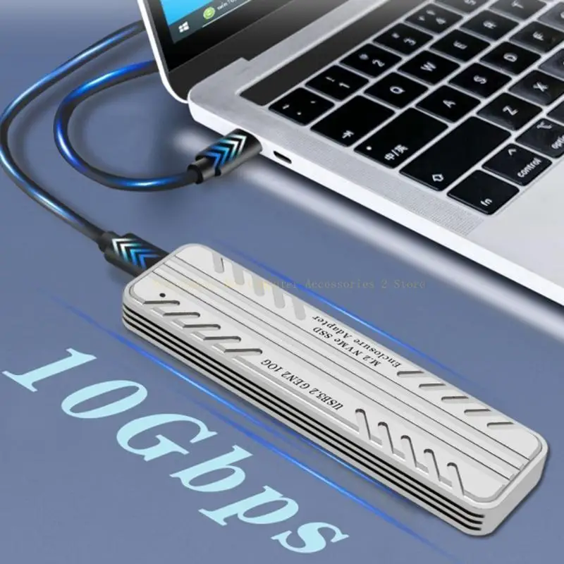 PCIE NVME SSD Enclosure NVMe to USB Adapter 10G USB3.2 External Box Support 2280/2260/2242/2230 SSD