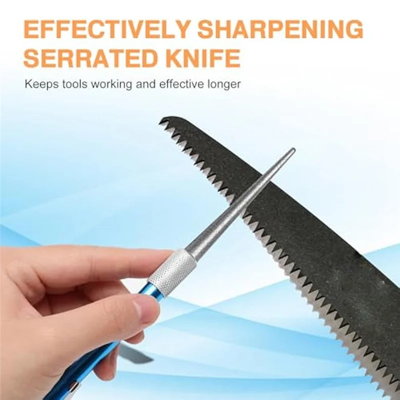 

-X07A 2 Double-Sided Diamond Knife Sharpener/1 Retractable Diamond Sharpening Rod,Blade Sharpener Stone Pocket Knife Sharpener