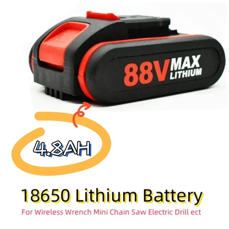 Newly 24V 48V 88V 18650 Lithium Battery 4800mah Electric Tools Battery For Wireless Wrench Mini Chain Saw Electric Drill ect