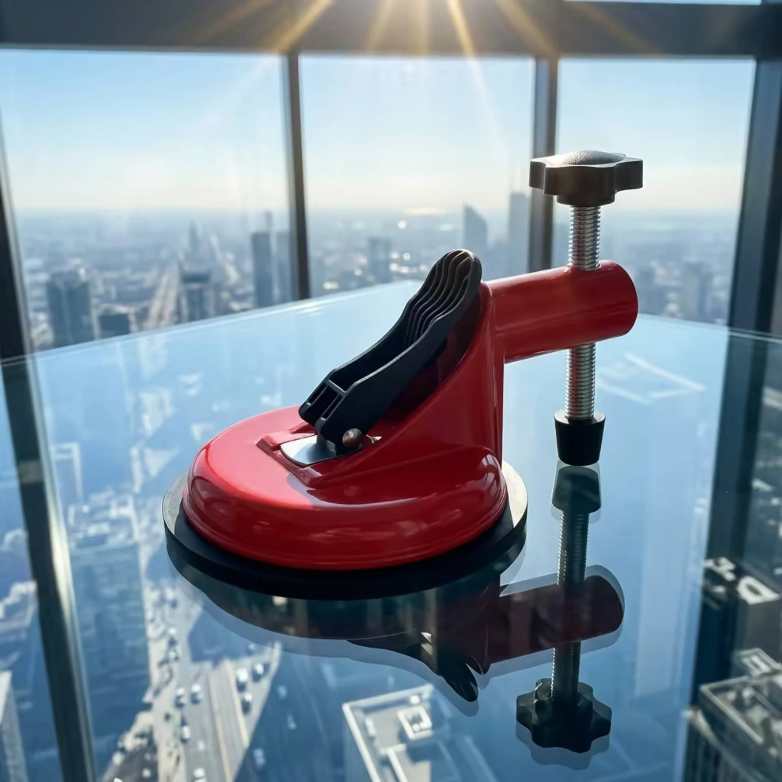 Tile Leveling Clamp with Suction Cup Adjustable Suction Cup Tile Leveler Compact Multi-Surface for Installers