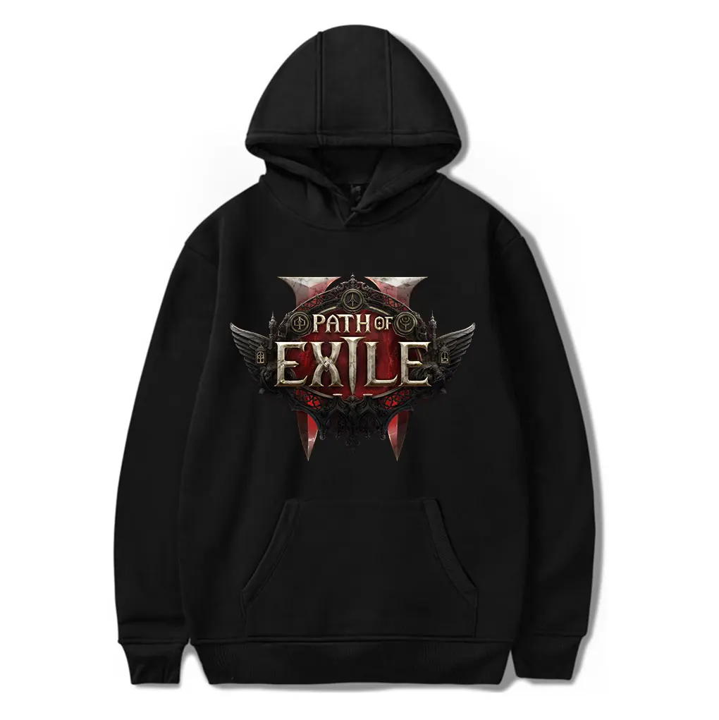 Path of Exile Merch hot game Hoodies drawstring Pocketless Sweatshirt Men/women fans Streetwear hip hop tops