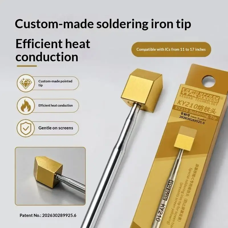 KY210 Soldering Tip High Heat Conduction Stable Performance IC Repair Tool for  11-17 Series Small Parts Soldering