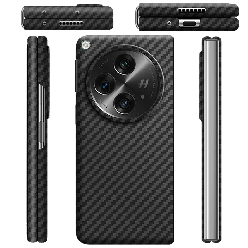 ACC-Carbon リアルカーボン電話ケース Oppo Find N5 ケースアラミド繊維 Oppo Find N5 薄型超軽量電話カバー