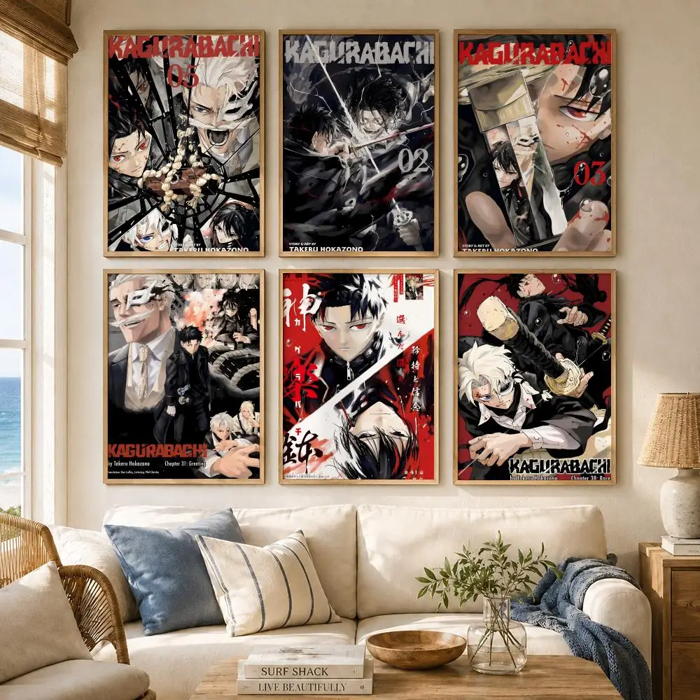 Sword Shonen Manga K-Kagurabachi Poster Versatile HD Waterproof Wall Art Self-Adhesive Decor for Any Space Ideal Gift