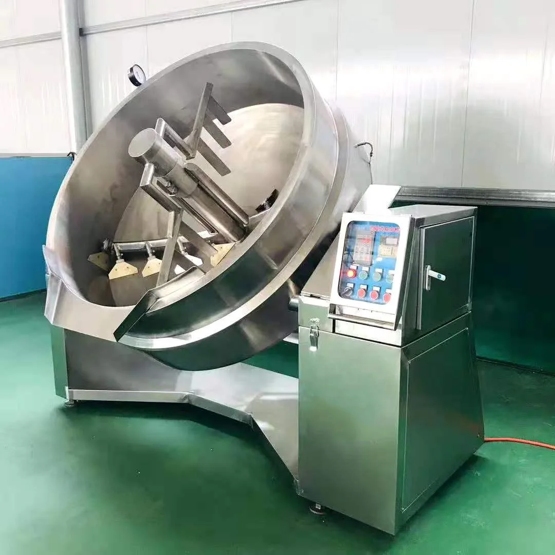 Stainless Steel Jacketed Kettle Quick-Release Agitator System-Tilting Cooking Mixing Pot 50-600L Capacity Easy Maintenance