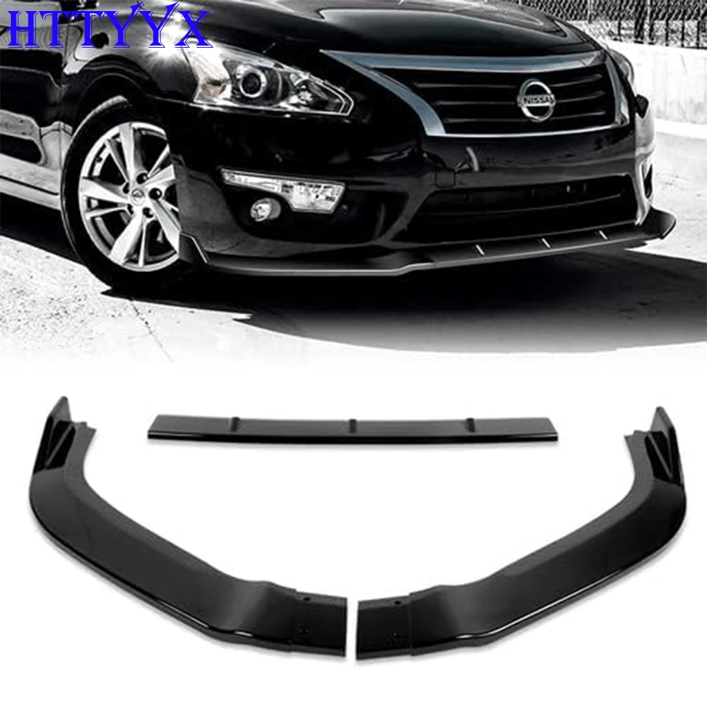

HTTYYX Gloss Black Car Front Bumper Splitter Lip Diffuser Body Kit Spoiler Guard For Nissan Altima 2013 2014 2015