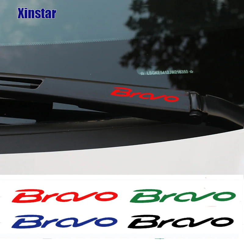 4Pcs Car Windshield Wiper Sticker For Fiat Bravo Auto Accessories