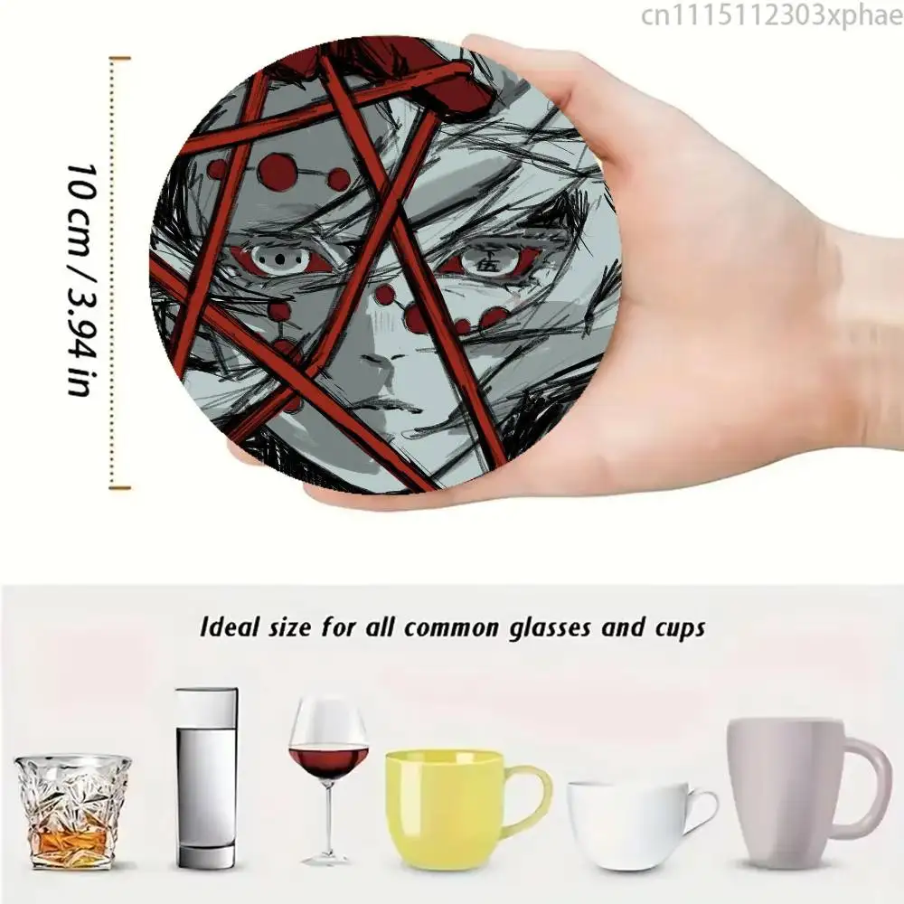 R-Rui Ayaki Lower Rank 5 Wood Coaster Mug Tea Coffee Cup Pad Heat Resistant Placemats Tableware Decoration