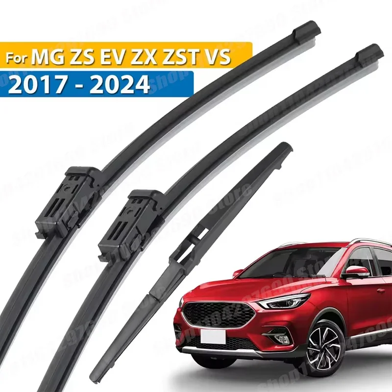 

Wiper Front & Rear Wiper Blades Set For MG ZS EV ZX ZST VS 2017 - 2024 Windshield Windscreen Car Rain Brush 24"+14"+10"