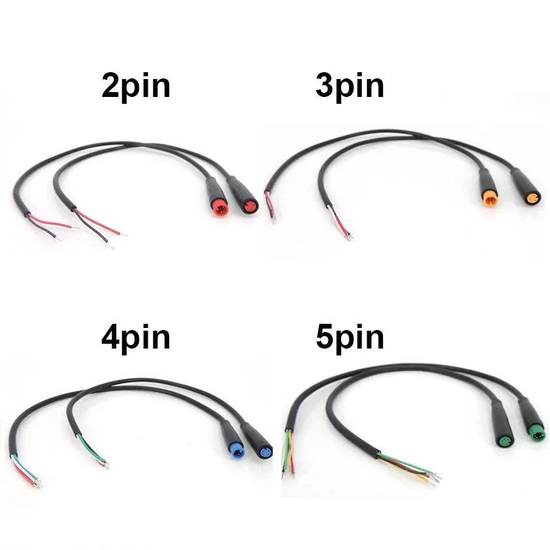 6mm M6 2 3 4 5 6 Pin male female Julet Electric bike Butt Plug Connector waterproof Scooter Brake Cable Pluger Signal Sensor