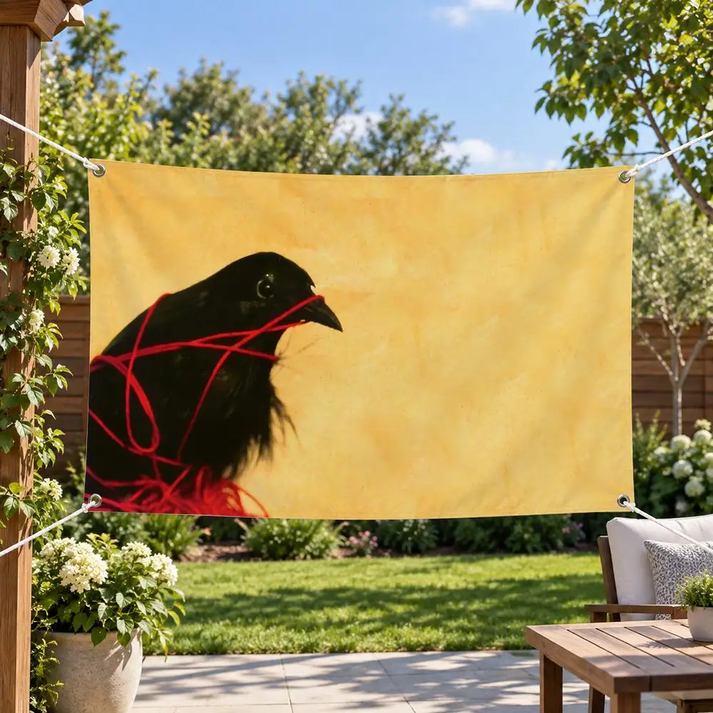 Rock Band Death Cab for Cutie Flags Aesthetic Wall Tapestry Printed Wall Hanging Living Room Party Outdoor Decor
