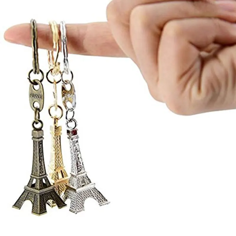 Eiffeltoren Sleutelhanger Retro Sleutelhanger Decoraties Purse Charms Standbeeld Model Prom Sleutelhanger Franse Souvenirs