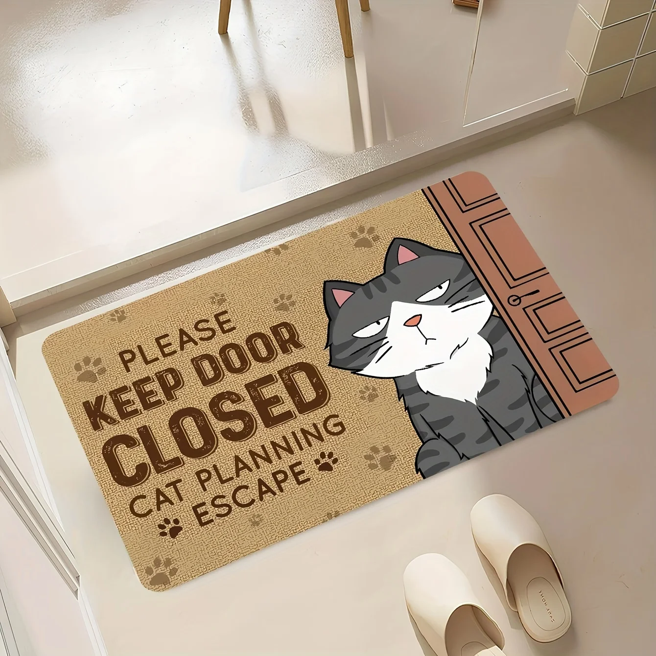 Festive Cat Indoor Doormat 