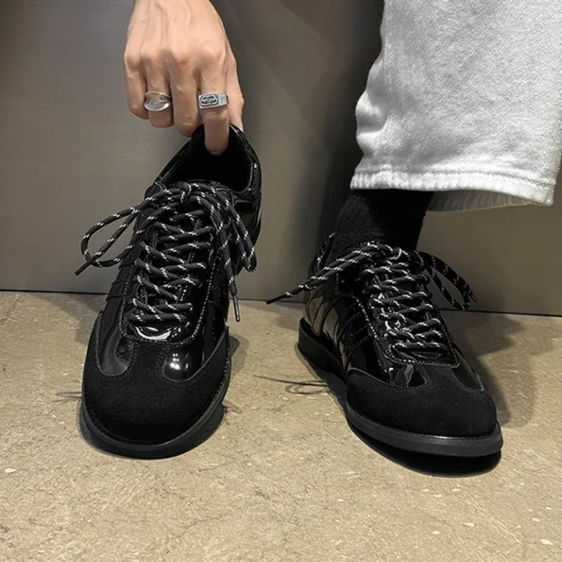 

High Quality Men's Sneakers and Casual Shoe British Big Head Derby Shoe Tooling Shoe Business Dress Shoes for Men Zapatos Hombre