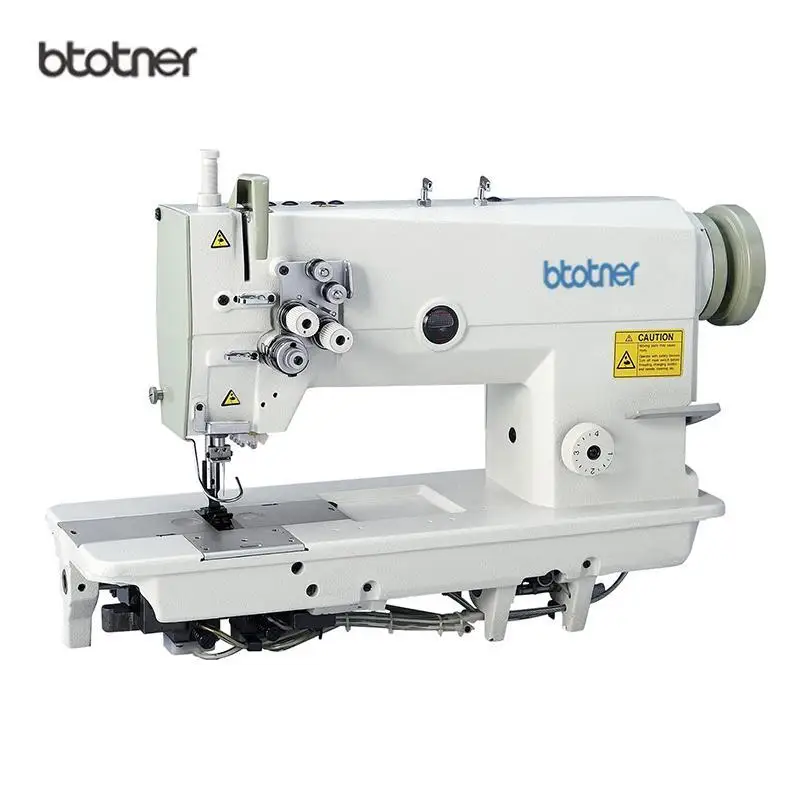 842 Industrial High Speed Double Needle Lockstitch Flat Sewing Machine With Split Needle Bar