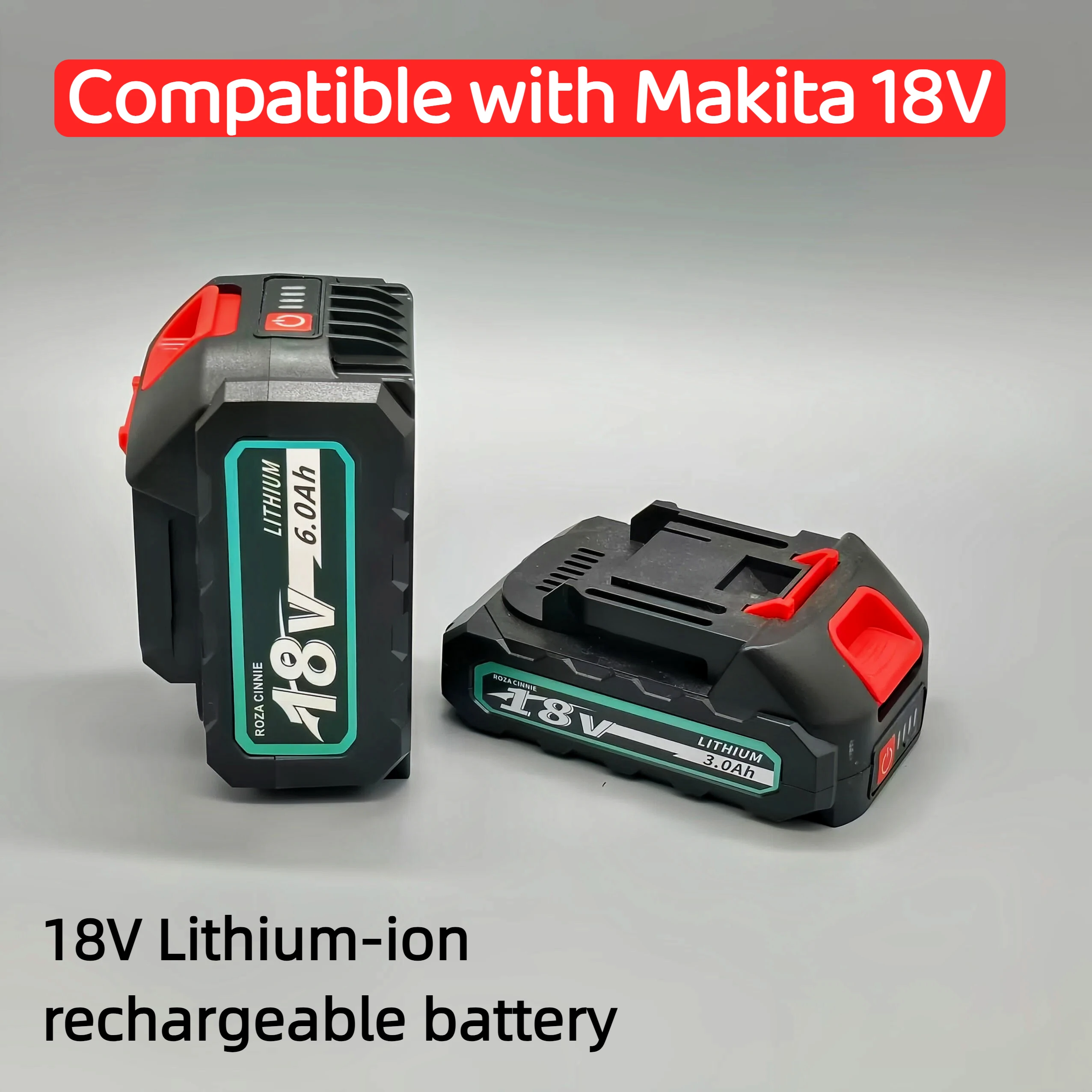 

Литий-ионный аккумулятор 18 В, 2,0 Ач-6,0 Ач, подходит для электрического ключа и сверла Makita BL1830 BL1835 BL1840 18650, аккумулятор