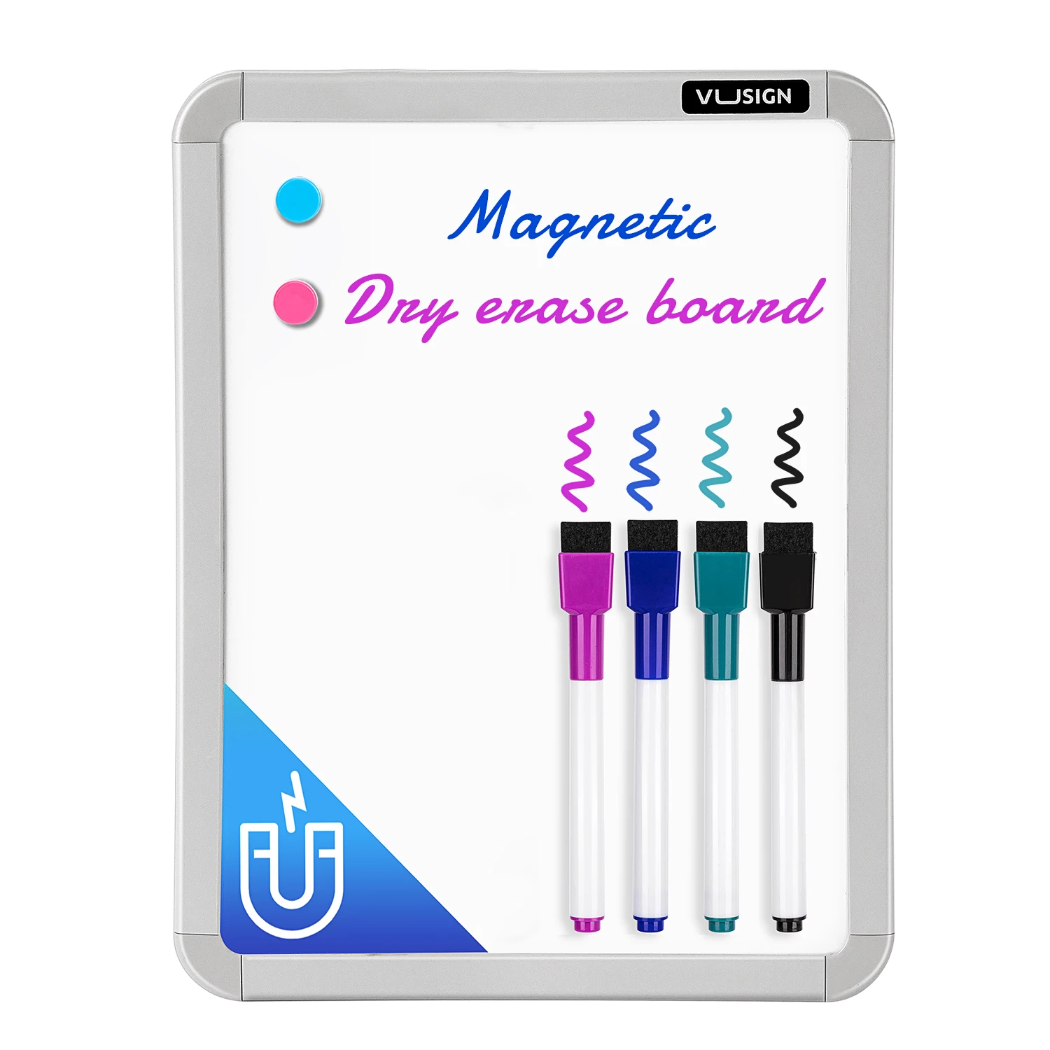 Небольшая доска для сухого стирания Deli 8,5x11 дюймов, портативная мини-белая доска для офиса, колледжа, дома и общежития