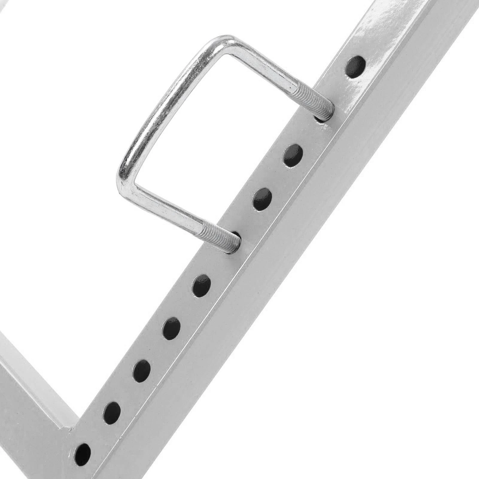 Ladder Stabilizer Steel Ladder Roof Hook Wing Span Standoff for Climbing Painting Silver Gray