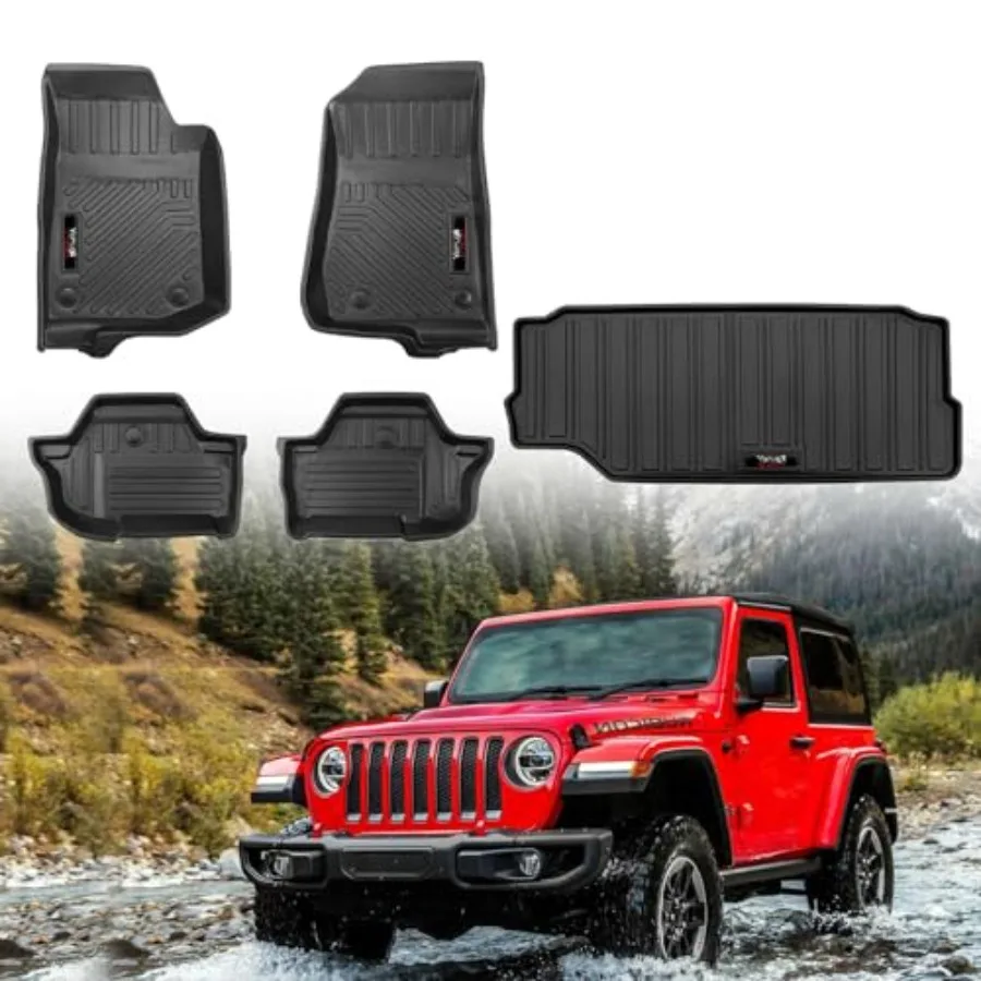 

018-05 06 Custom Floor Mats Cargo Trunk Liner Accessories All Weather TPE Rubber Protection Mat for Vehicle Interior Black Dura