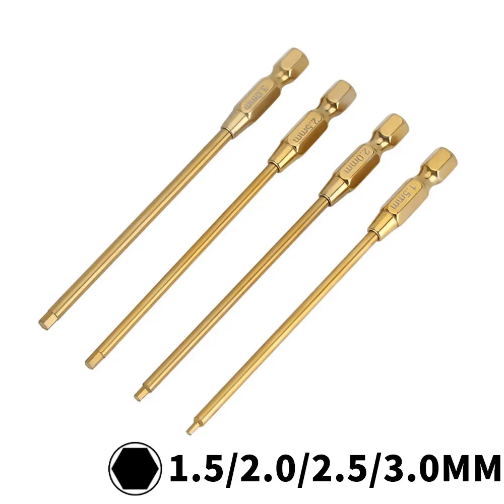 Professional RC Hex Screwdriver Bit Set 1.5-3.0mm for Model Car - Metal Anti-Slip Electric Tool Accessories for Maintenance