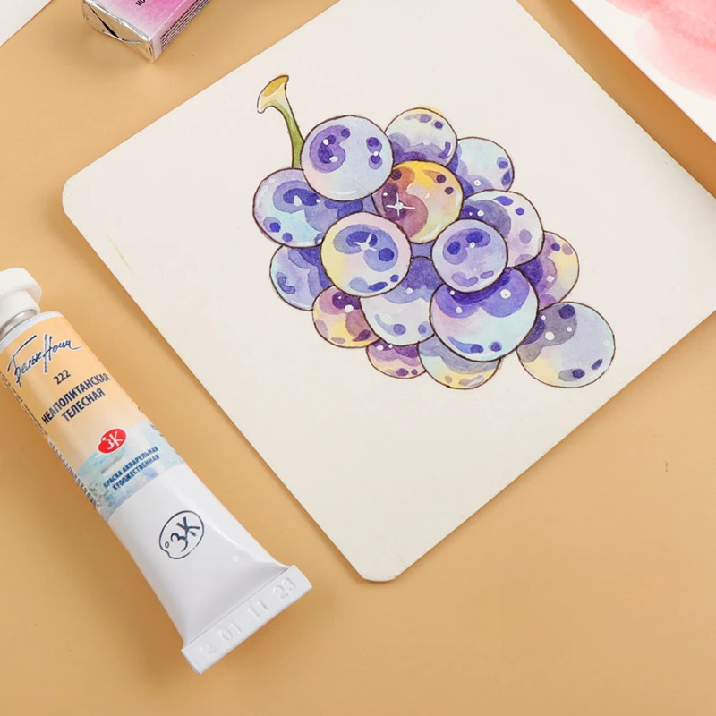 Russian White Night Macaron Watercolor Pigment Original 10ML Tube Artist Grade Candy Color Watercolor Paint Art Supplies
