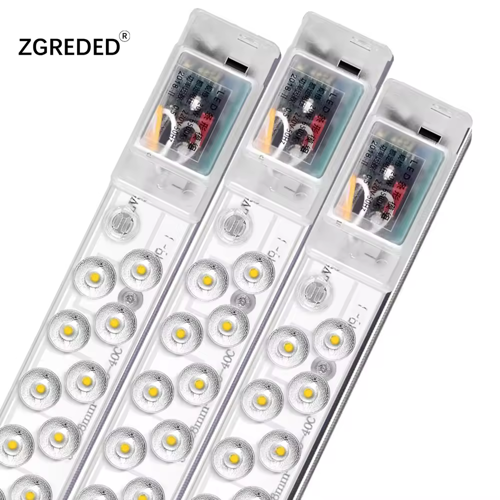 Led Module Panel Led Light Bar 220V Ceiling Lights Fixtures Lens Board For Room Ceiling Square Lamp Wall Lamp Replacement Parts